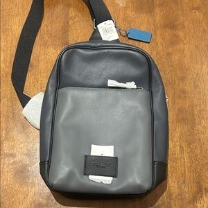 Coach Black and Gray Men's Belt Bag